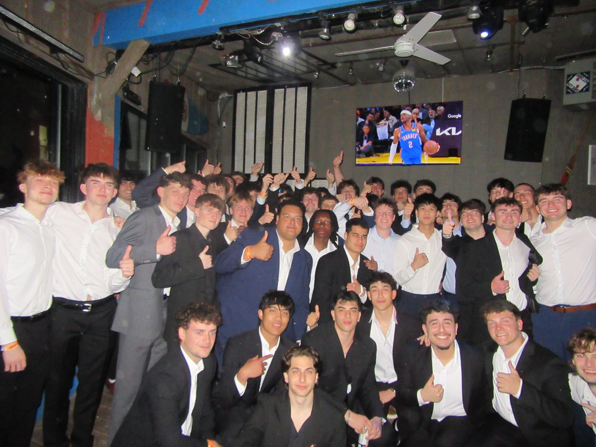Brothers of the TCNJ SAE chapter together